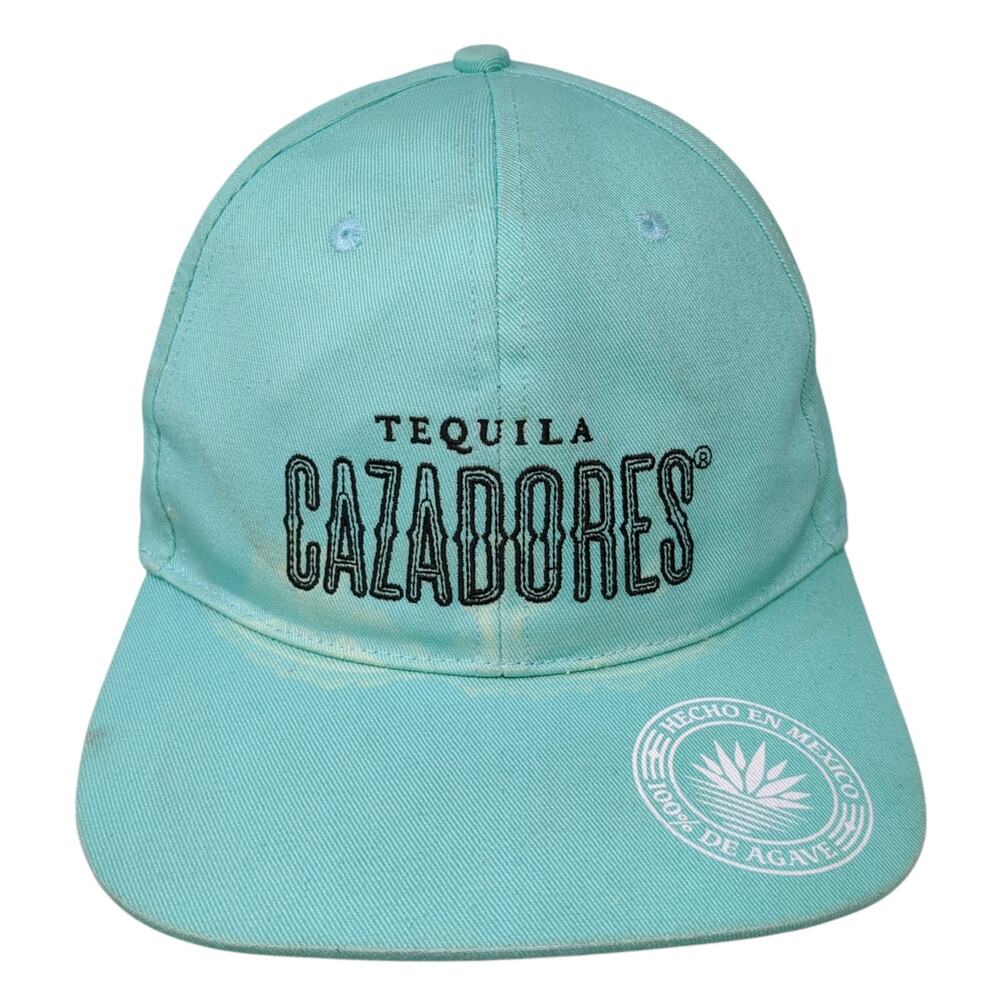 Tequila Cazadores Strapback Hat Blue One Size Adjustable Vent Holes